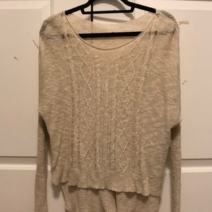 Cream sweater